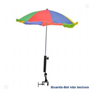 Suporte Guarda Sol 45cm Ferro Para Barco